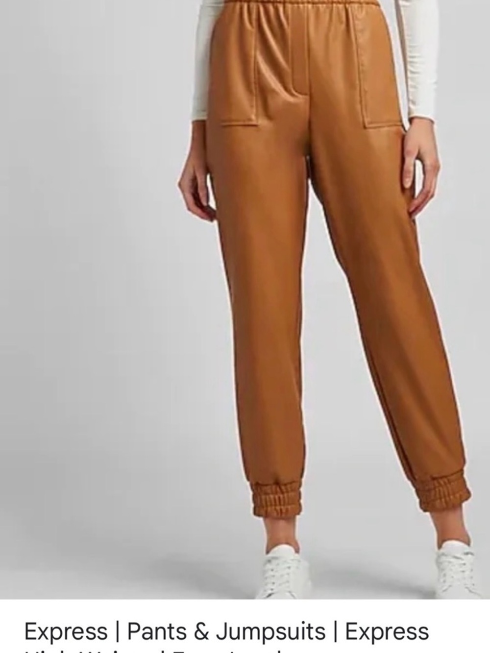 White House Black Market Women's Camel Brown Jogger Pants